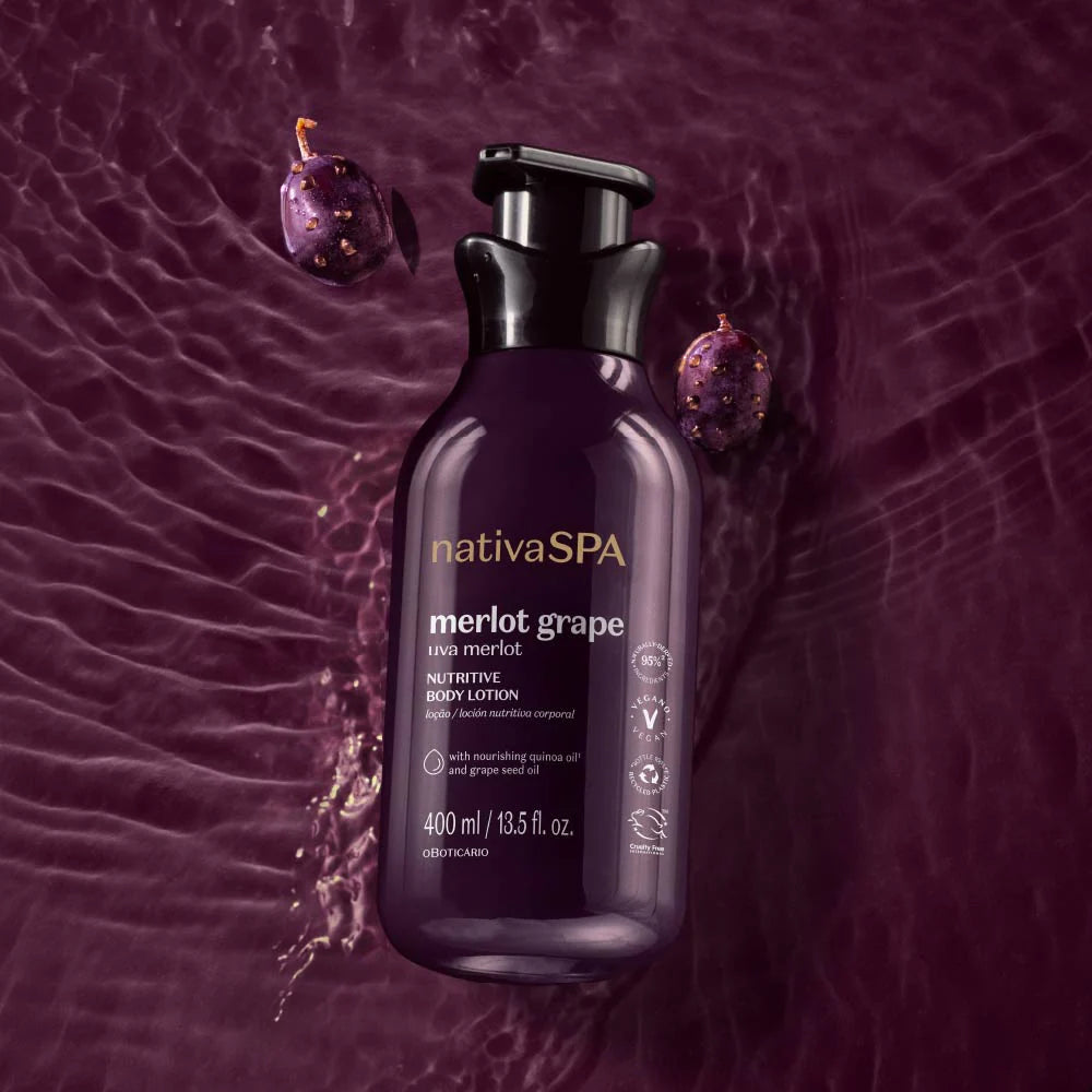 Lotion hydratante, Merlot Grape