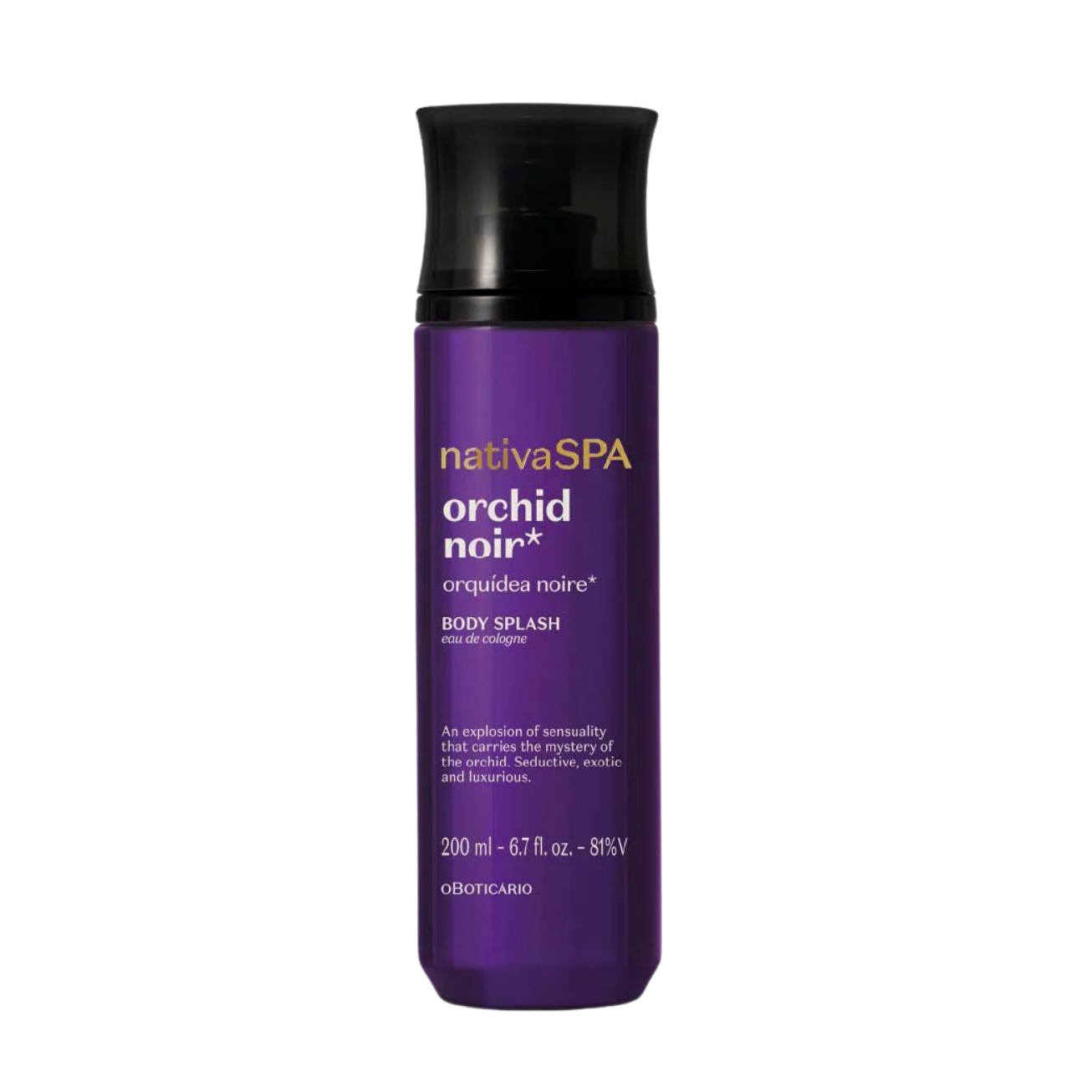 Body Splash Nativa Spa Orquídea Noire, 200 ml