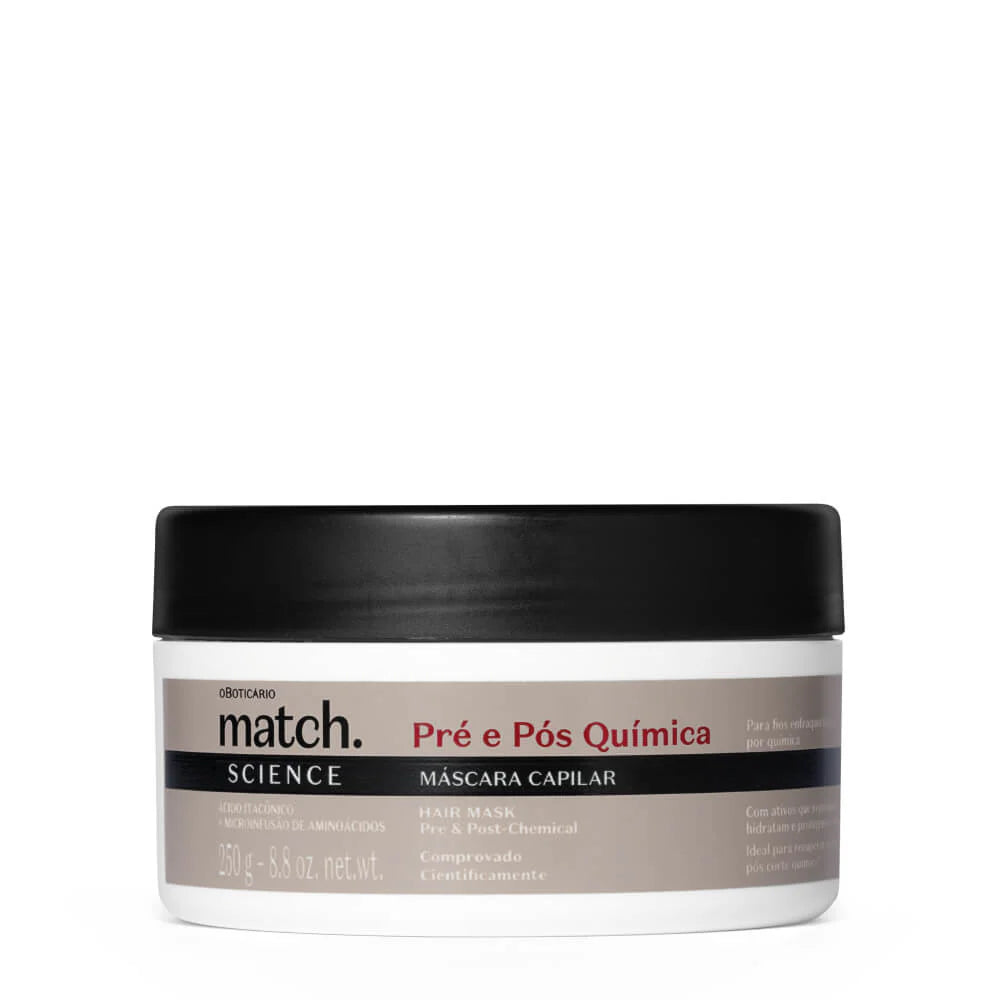 Masque capillaire pré et post-chimie Match Science, 250 g