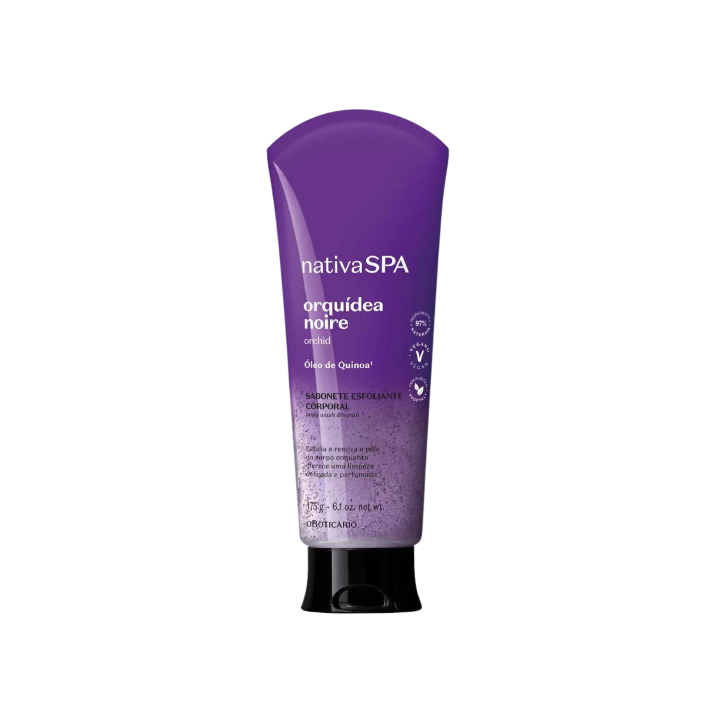 Savon exfoliant corporel natif Spa Orquídea Noire, 175 ml