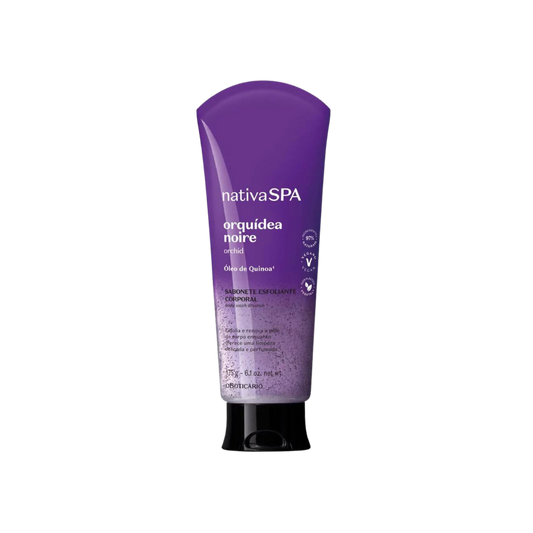 Savon exfoliant corporel natif Spa Orquídea Noire, 175 ml
