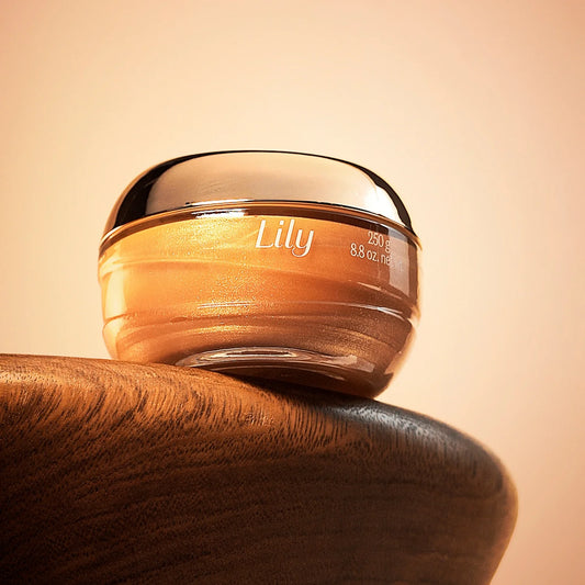 Lily Glow Gelée illuminatrice et hydratante pour le corps, 250 g