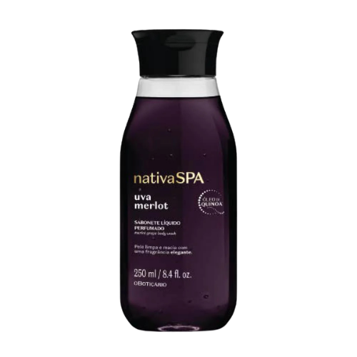 Savon liquide parfumé Nativa Spa Raisin Merlot, 250 ml