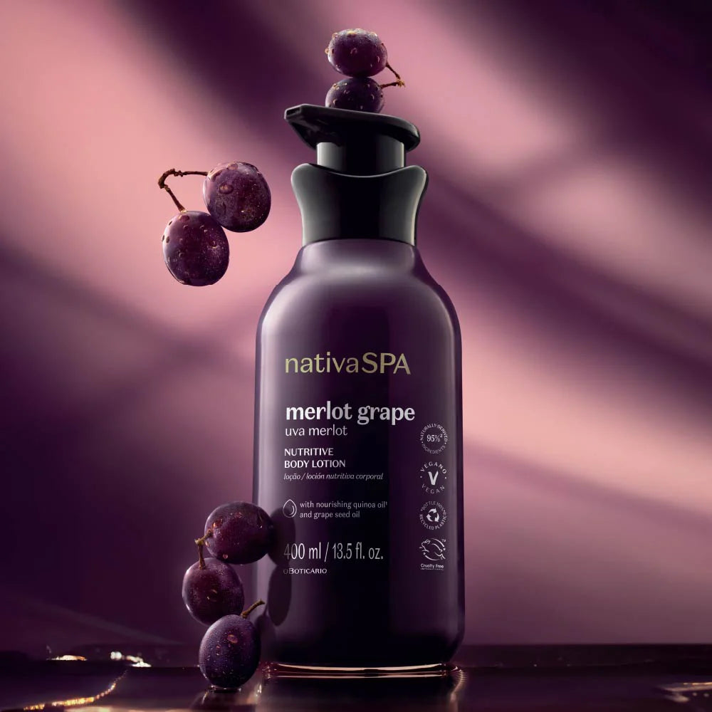 Lotion hydratante, Merlot Grape